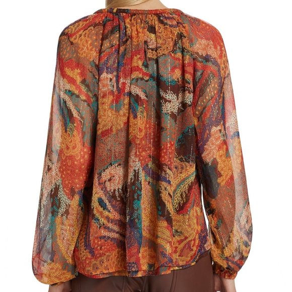 A.L.C Dana Metallic Striped Top - Picture 3 of 14